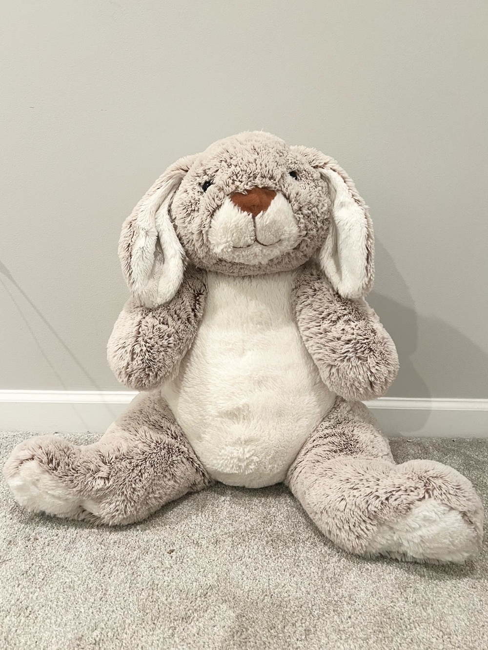 Melissa and Doug Jumbo Burrow Bunny Stuffed Plush Animal 21”